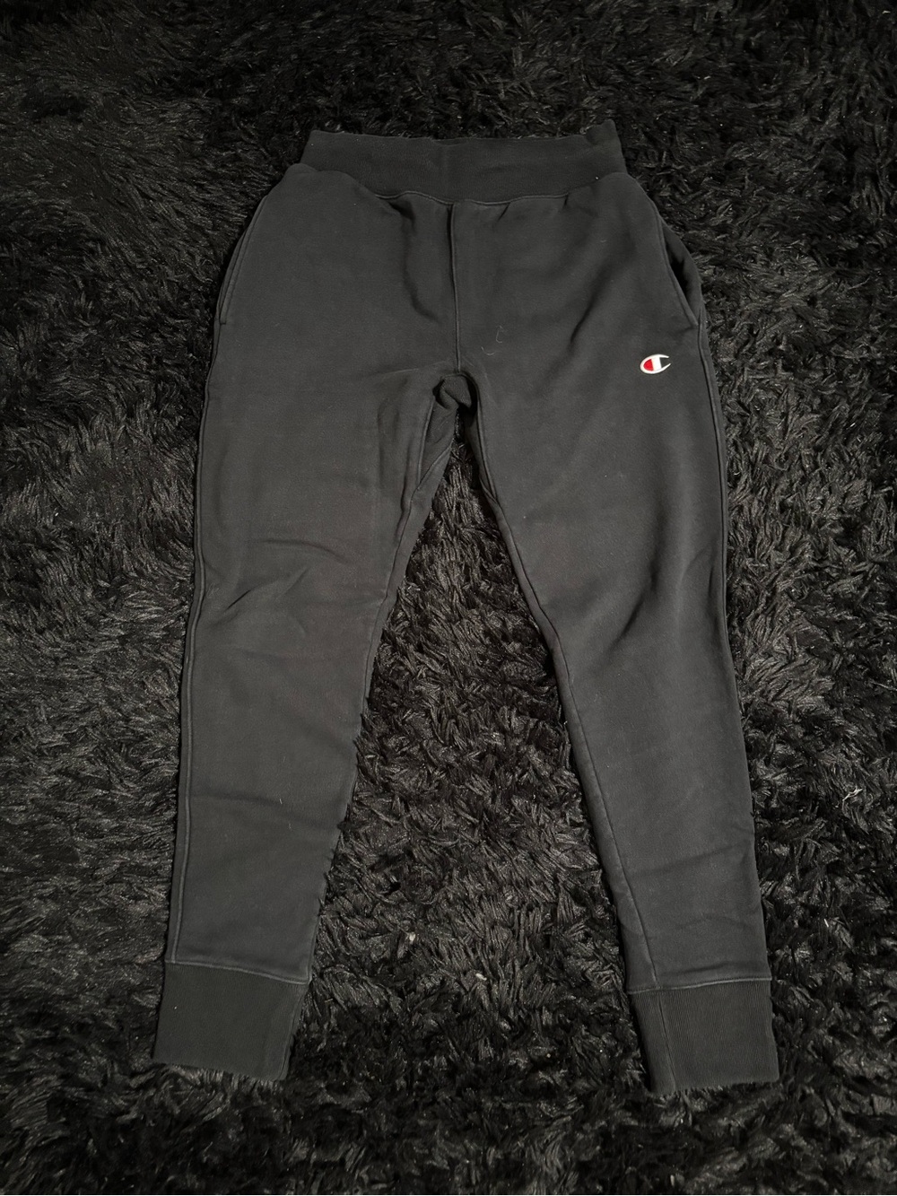 Black Champion Reverse Weave Sweatpant Joggers